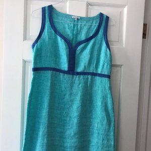 Linen sleeveless dress.